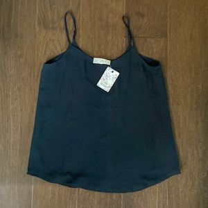 Pink Republic Black lined Tank with adjustable straps NWT